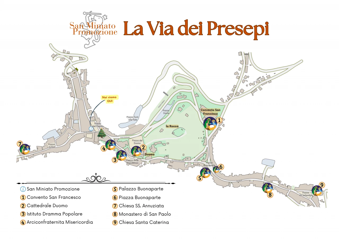 mappa la via dei presepi