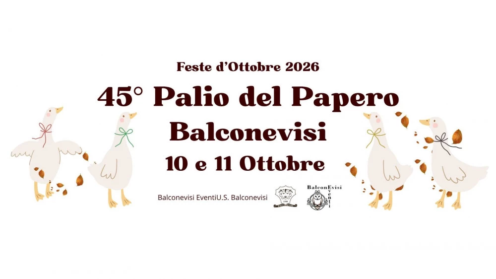 Locandina palio del papero a balconevisi