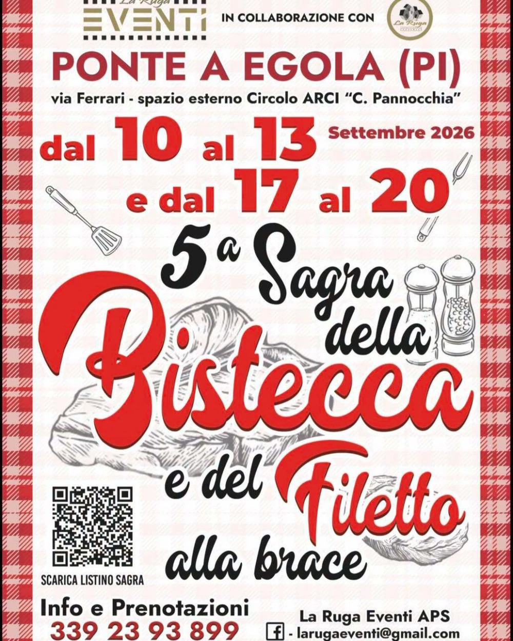 Locandina 5° Sagra della Bistecca