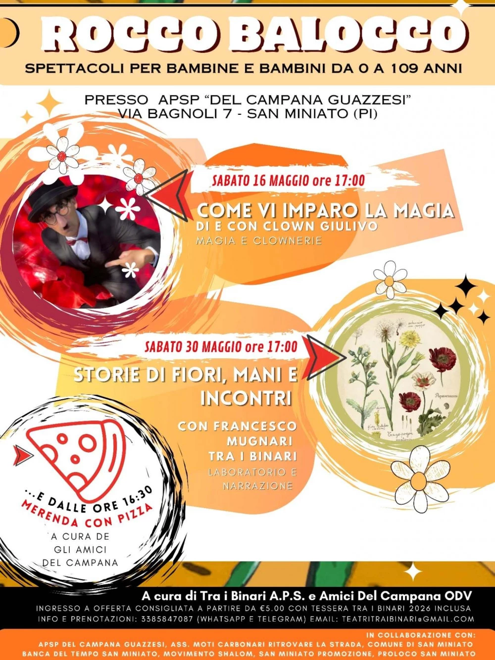Locandina dedicata agli eventi Rocco Balocco