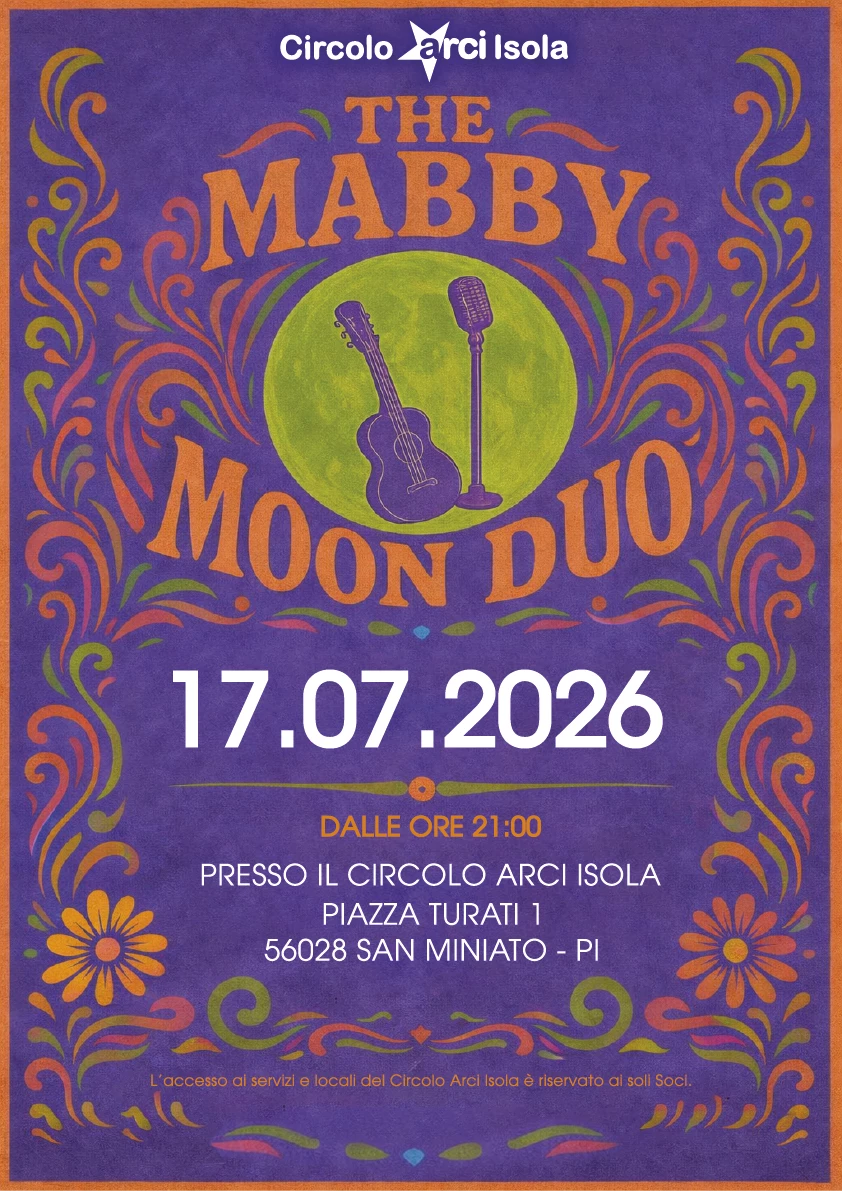 Locandina concerto The Mabby Moon Duo