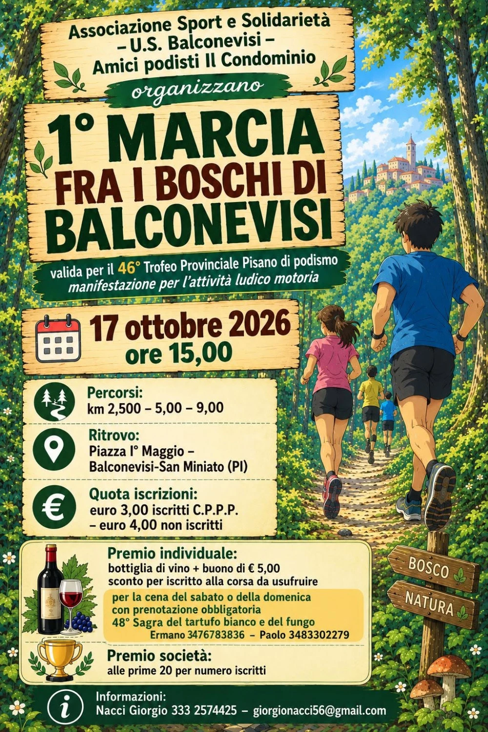 1&deg; Marcia Fra i Boschi di Balconevisi