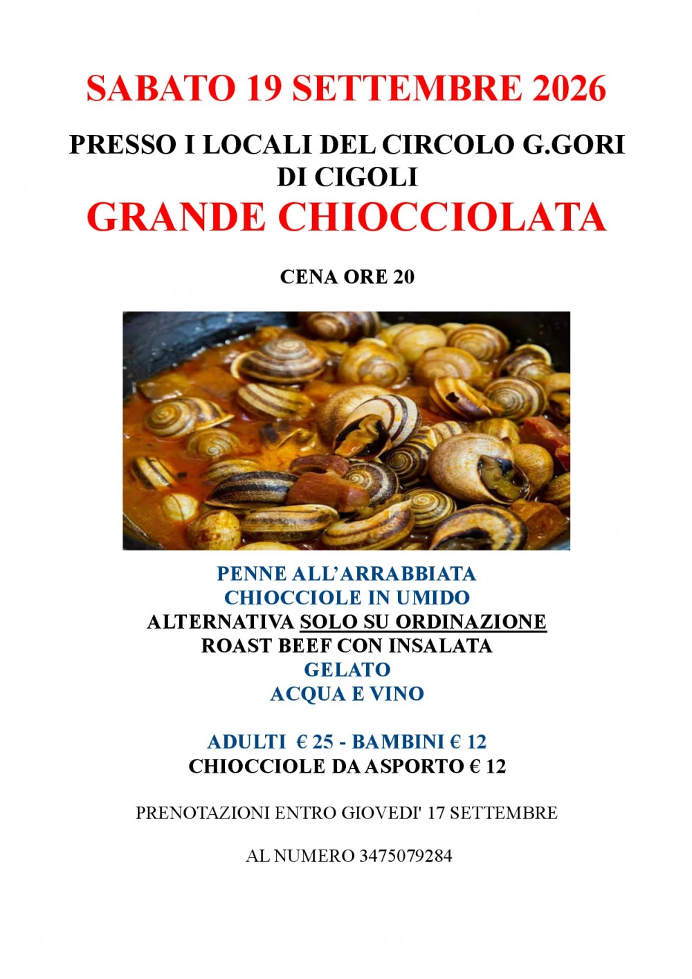 Locandina chiocciolata a san miniato