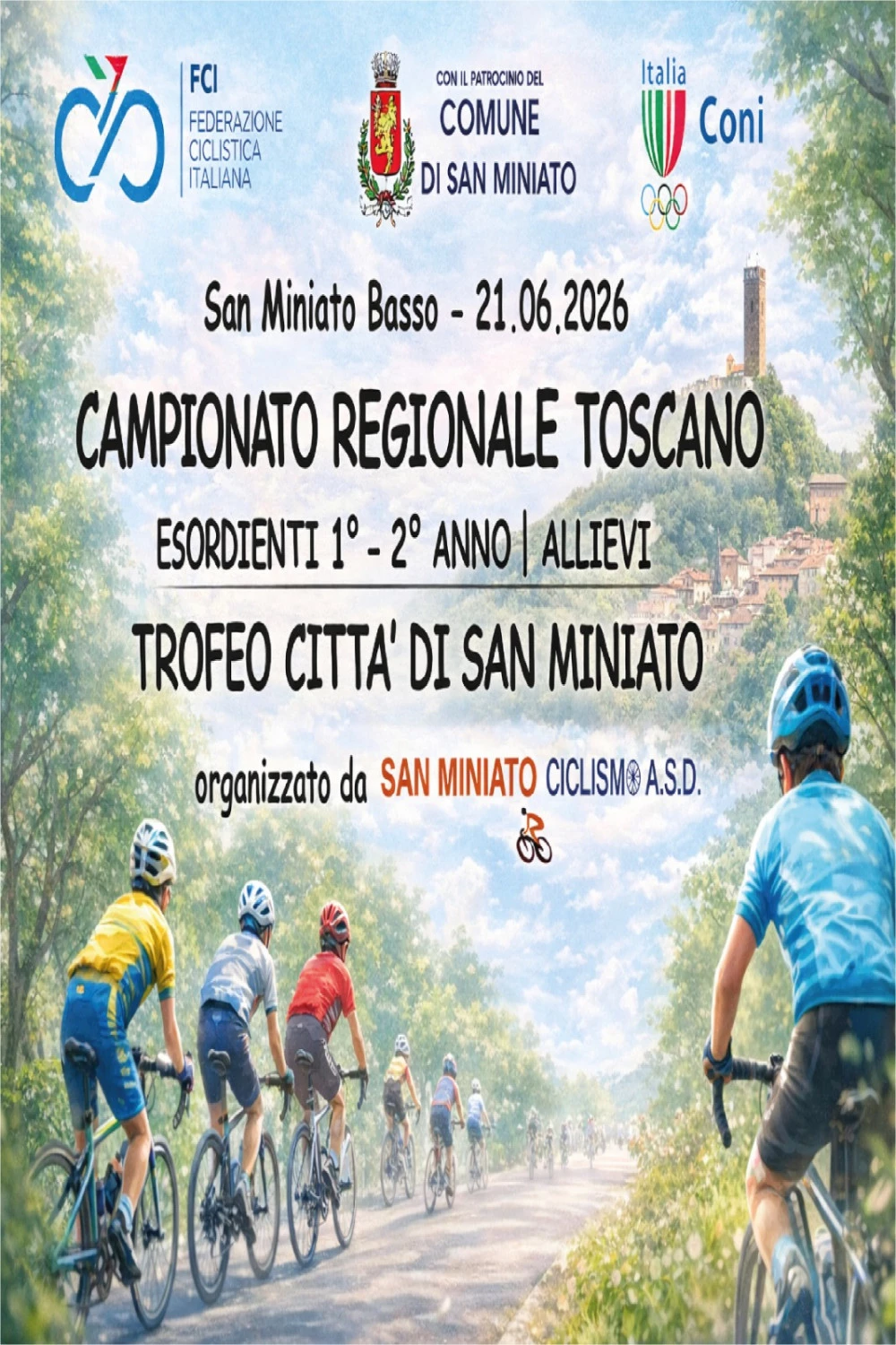 Locandina cambionato regionale toscano