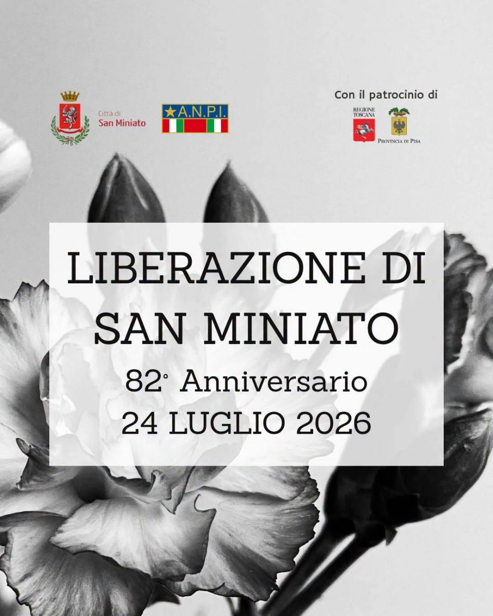 locandina liberazione di san miniato 24 luglio anniversario