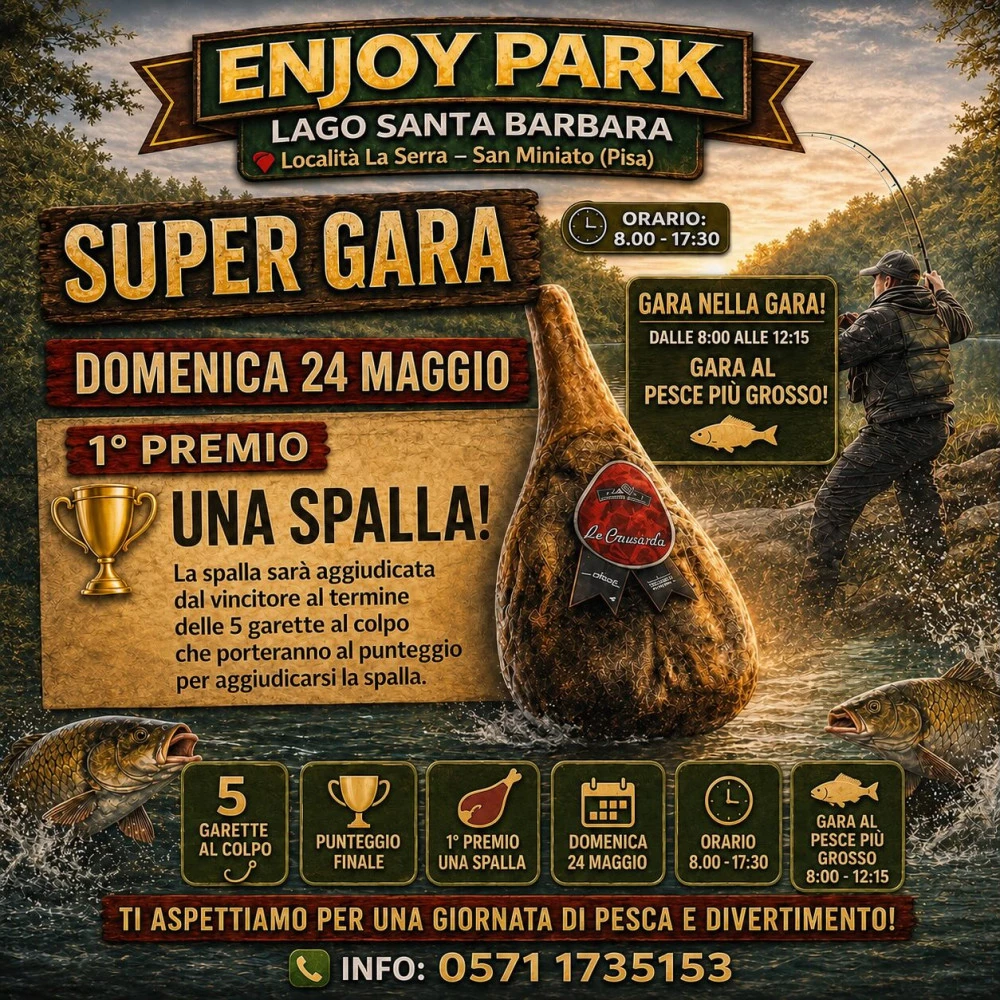 Locandina weekend all'enjoy park del 24 maggio 2026
