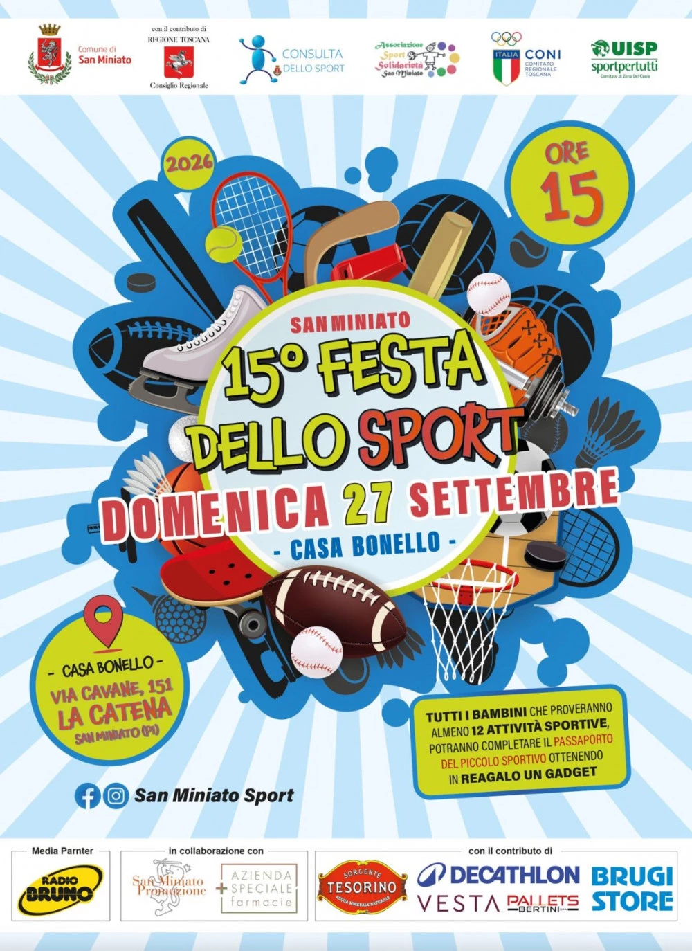 Locandina 15° Festa dello Sport