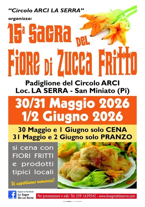 Locandina Sagra Fiore di Zucca Fritto 30 maggio