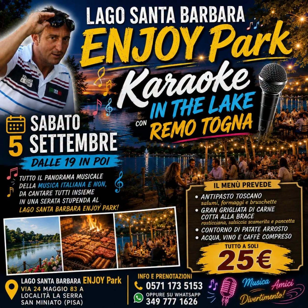 Locandina Karaoke in The Lake enjoy park
