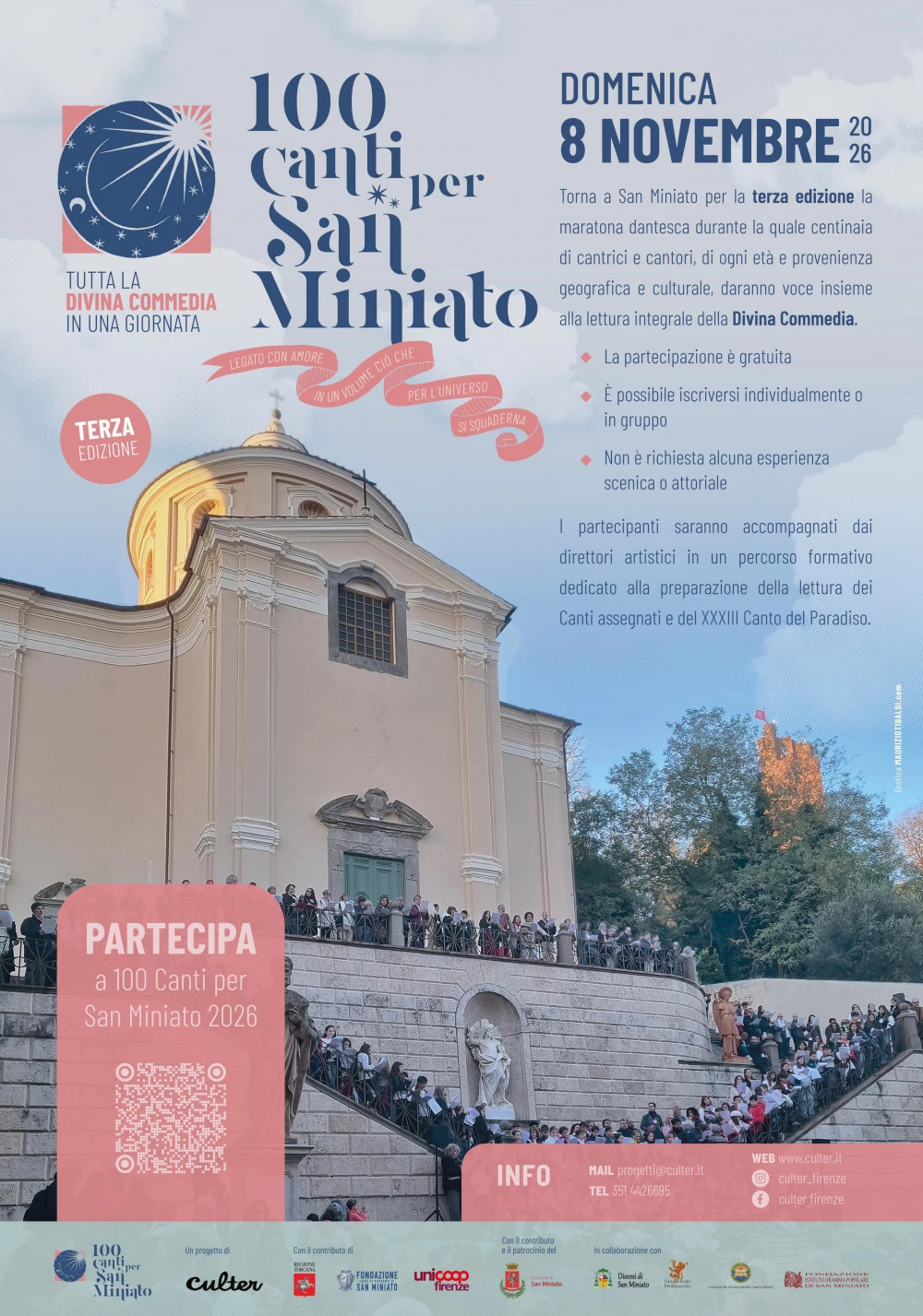 Locandina della nuova edizione dei 100 Canti a San Miniato