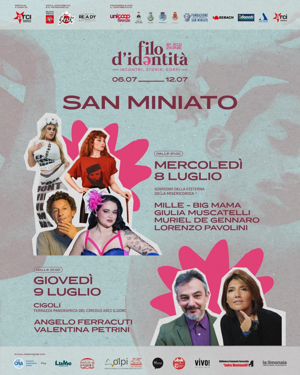 Locandina filo di identit&agrave; San Miniato