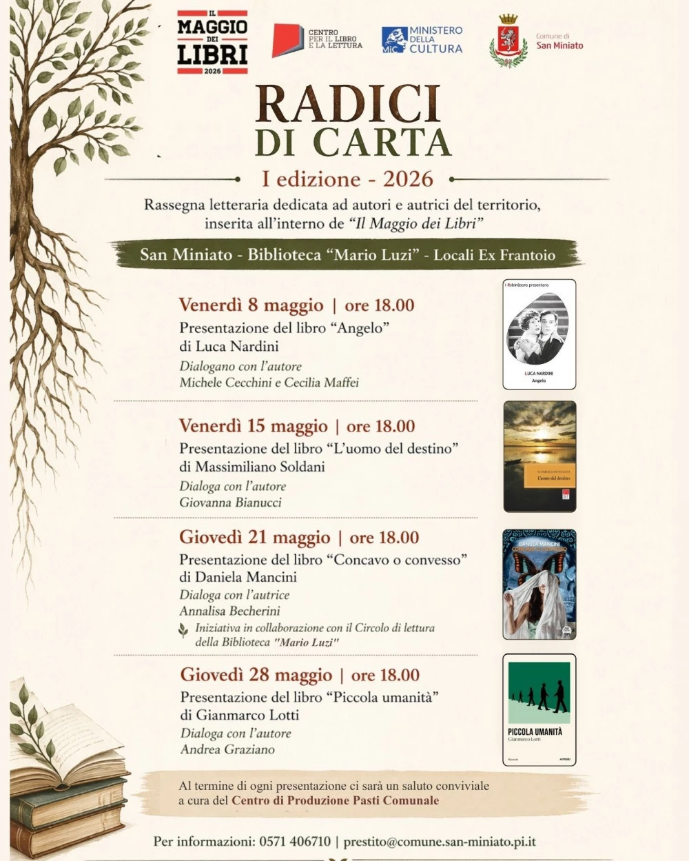 Locandina della prima edizione dell'iniziativa Radici di Carta