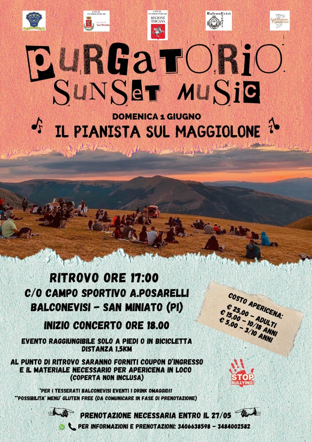 Purgatorio Sunset Music concerto a Balconevisi, San Miniato