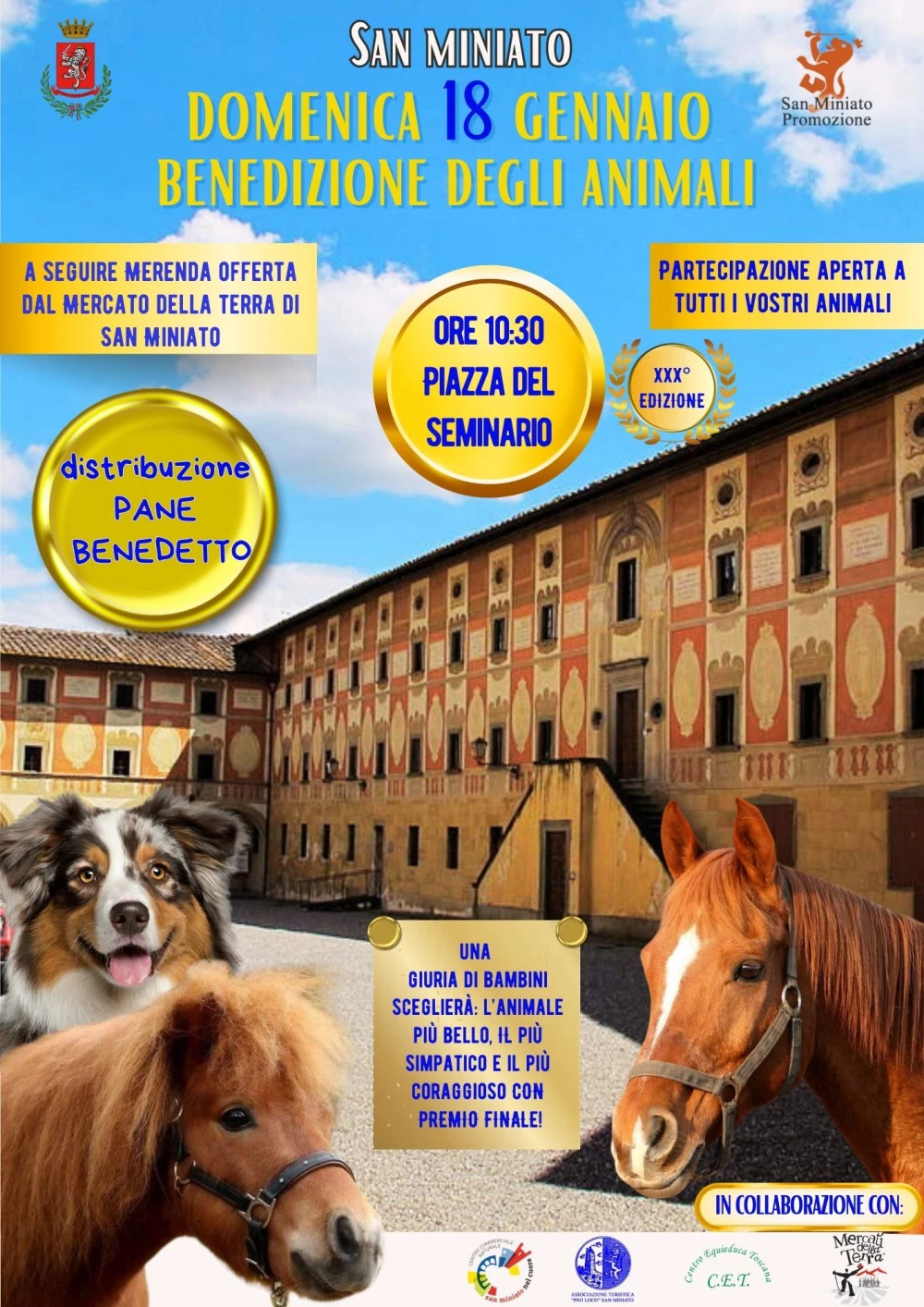Locandina della Benedizione degli Animali 20206