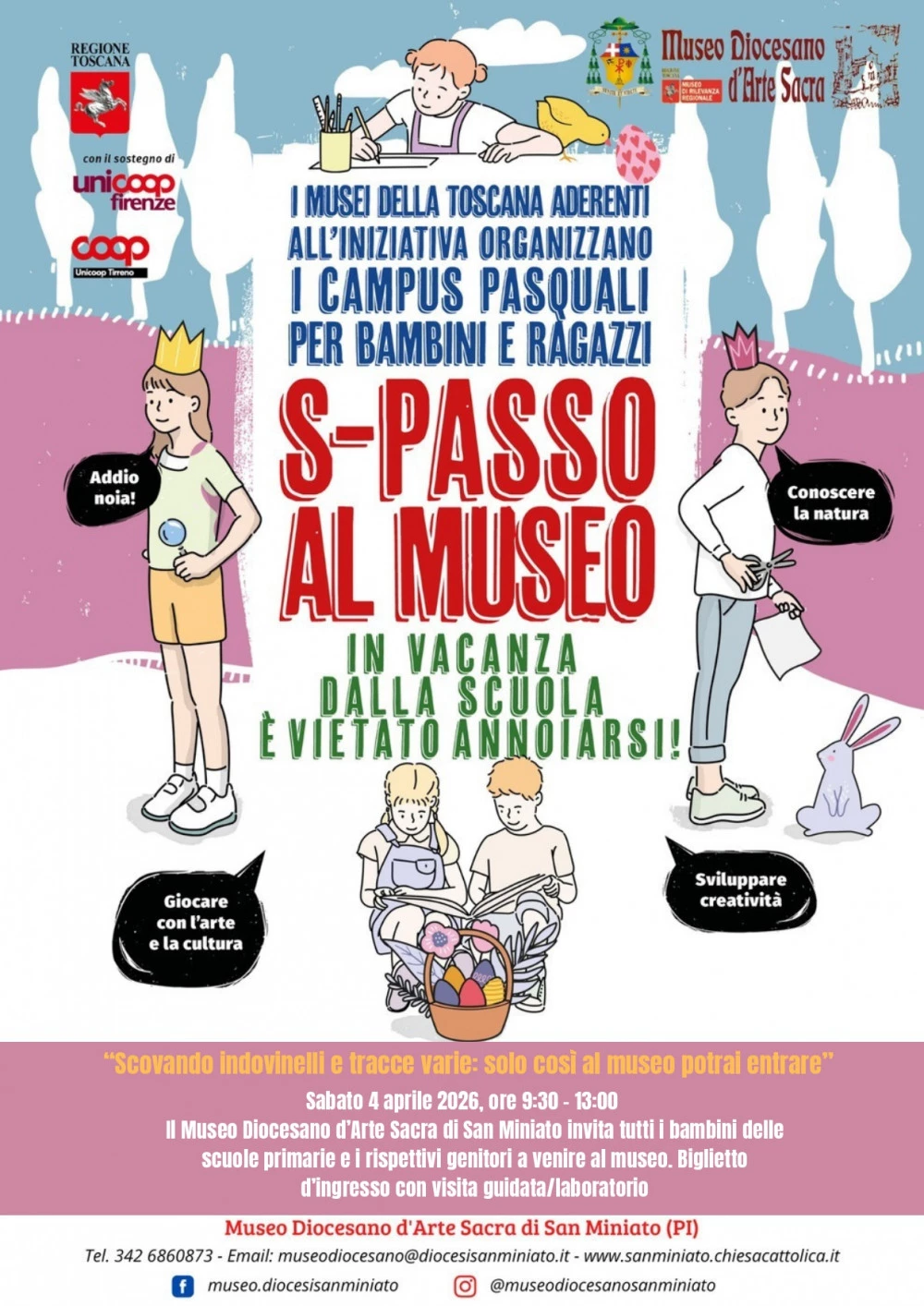 Campi pasquali 2026 a san miniato al museo diocesano