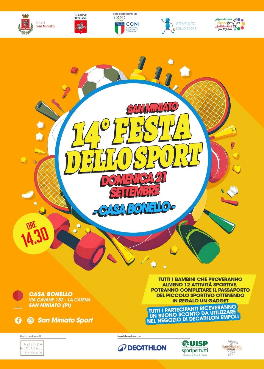 Locandina dell'evento "14° Festa dello Sport"