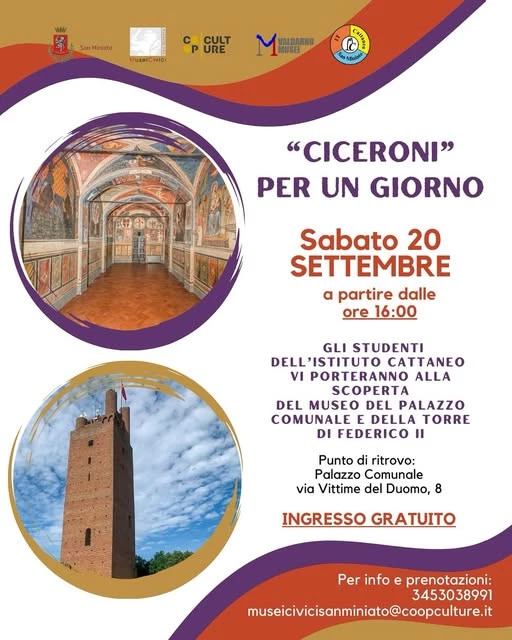 Locandina dell'evento "Ciceroni" per un Giorno