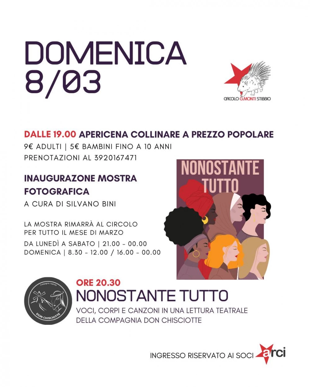 Locandina Mostra Fotografica al Circolo di Stibbio.