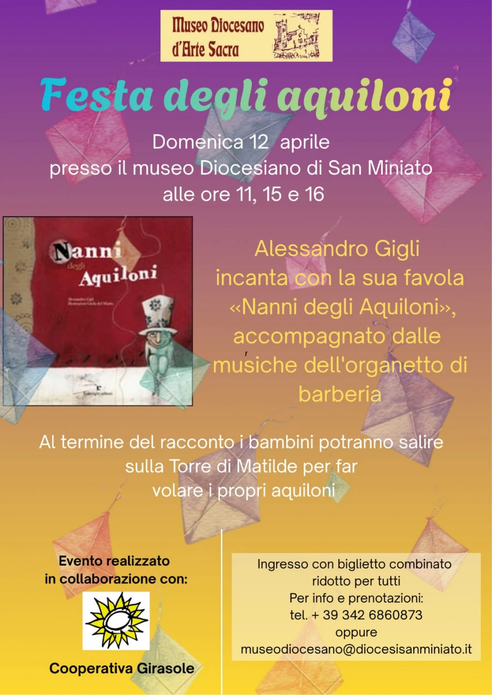 Locandina Aquiloni al Museo Diocesano