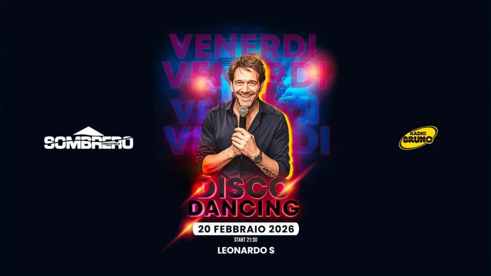 Locandina della serata Disco Dancing al Sombrero
