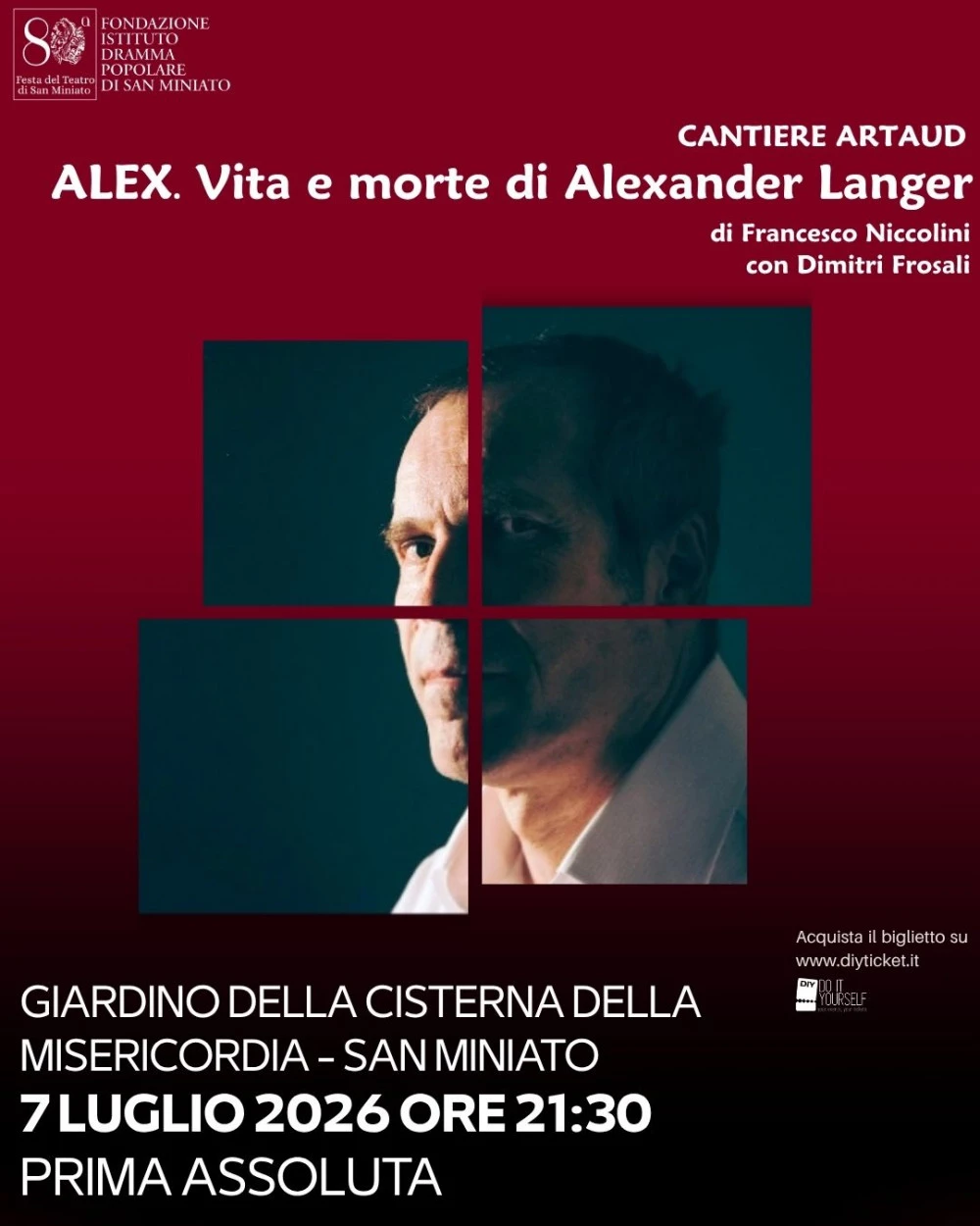 Locandina spettacolo dramma popolare "Alex, Vita e Morte