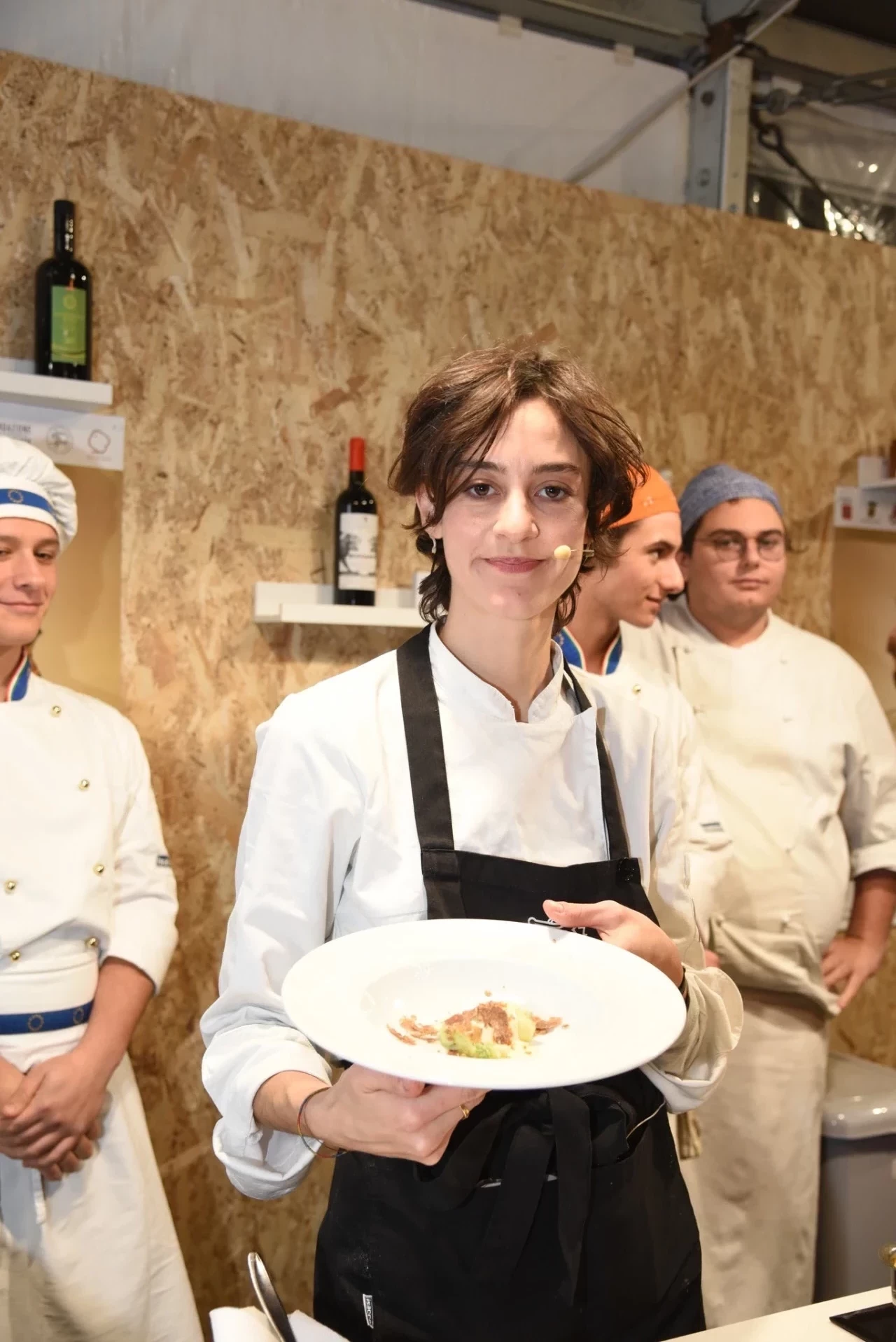 La vincitrice di Masterchef 13 Eleonora Riso durante la 53 Mostra del Tartufo Bianco di San Miniato