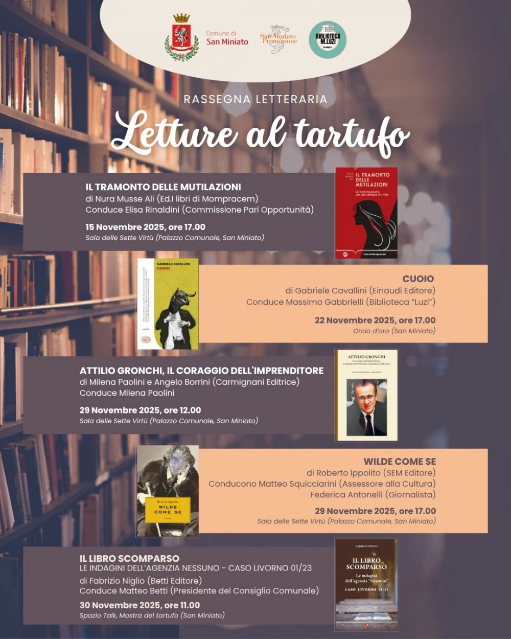 Locandina della rassegna letteraria 