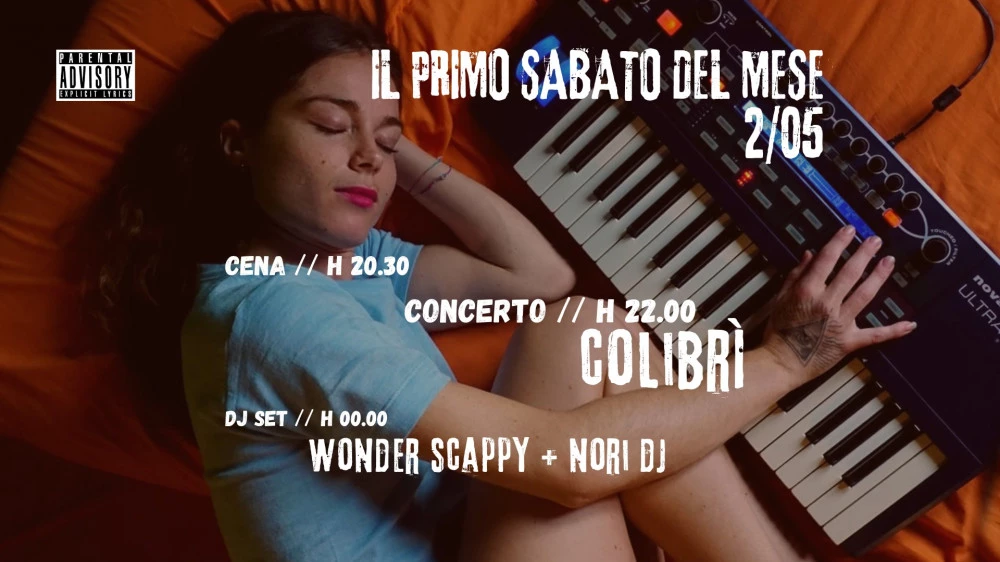 Locandina live music 2 maggio 2026