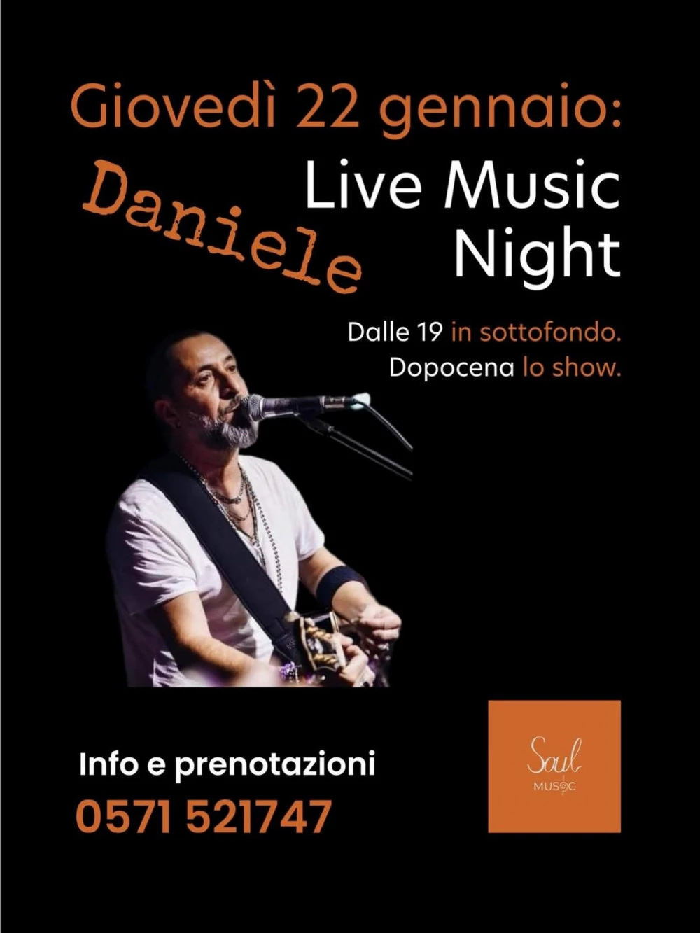 Locandina Live Music Night a Soulsanminiato