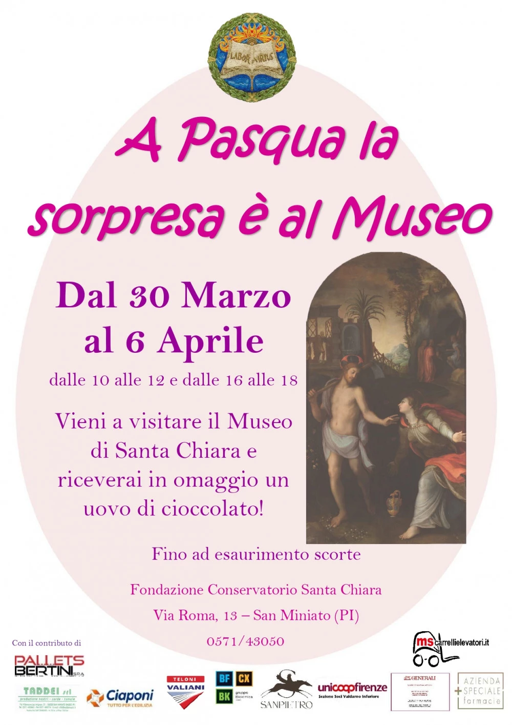 Locandina di Pasqua sorpresa al Museo
