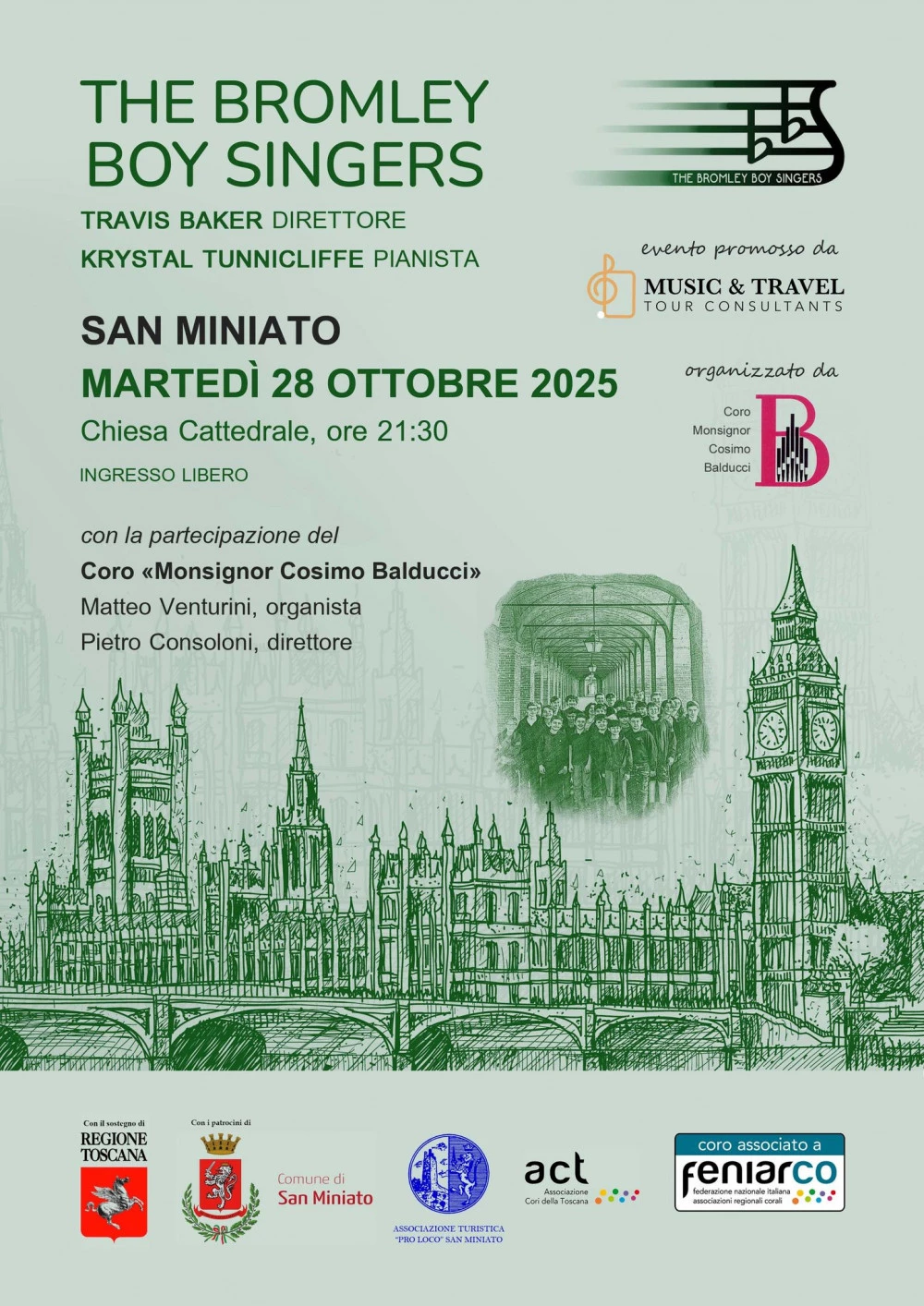 Locandina concerto The Bromley Boy Singers