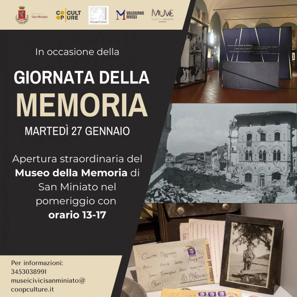 Locandina dedicata alla Giornata della Memoria