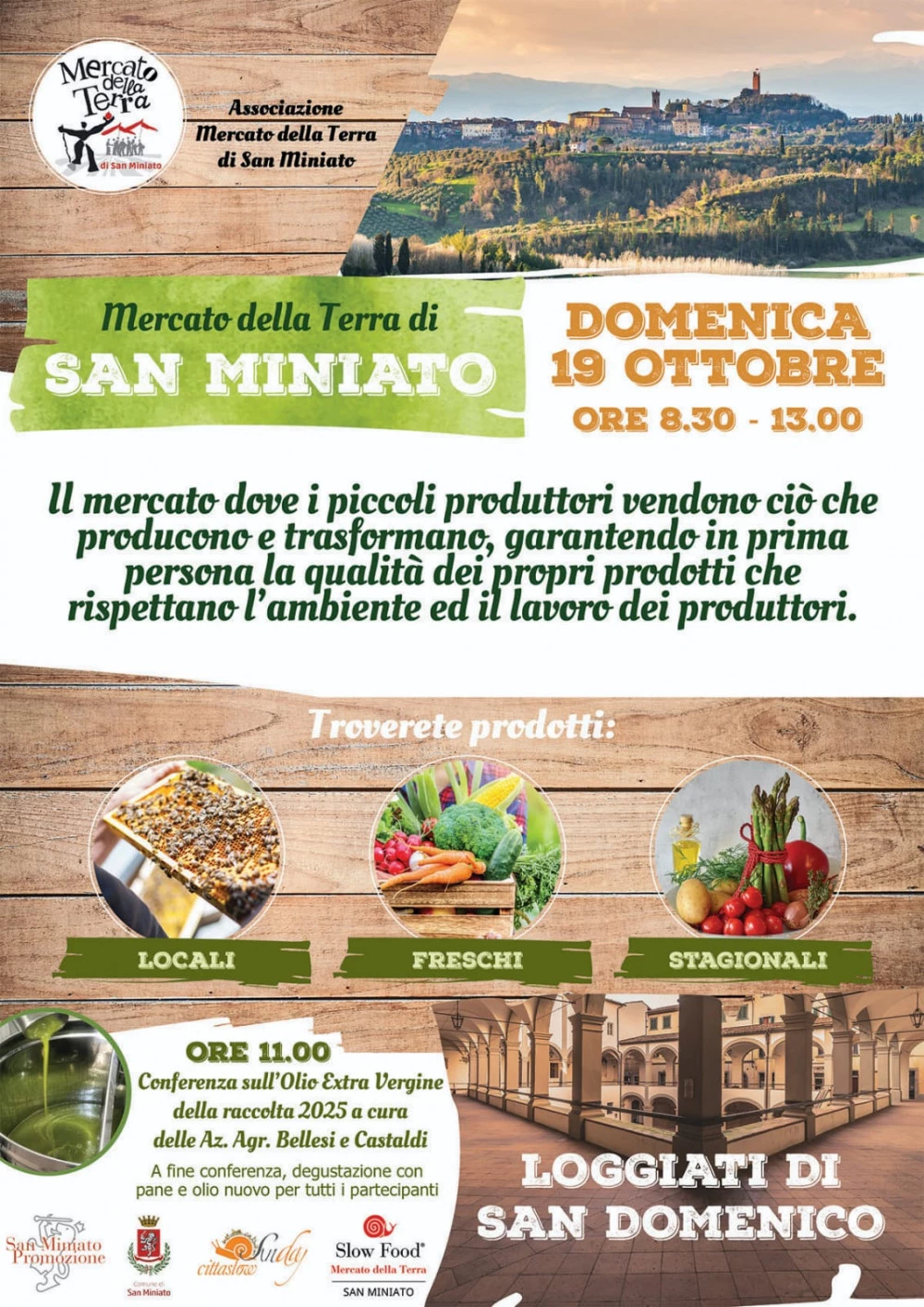 Locandina della nuova edizione del Mercatale di San Miniato