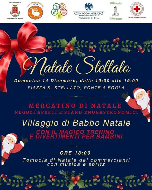 Mercatino natale Ponte a egola San Miniato