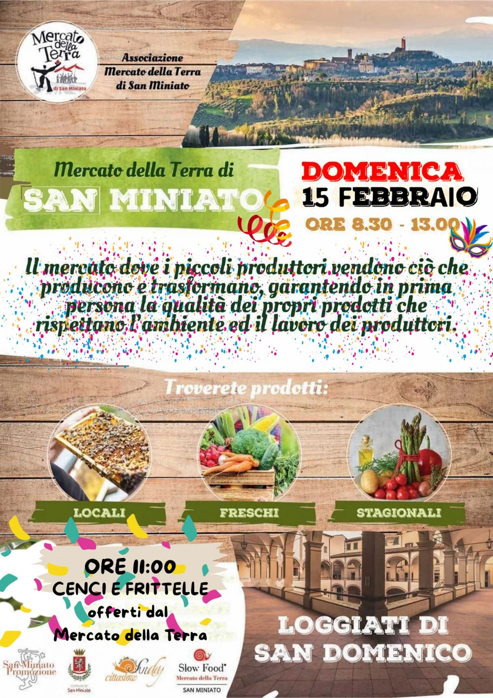 Locandina del Mercato della Terra di San Miniato