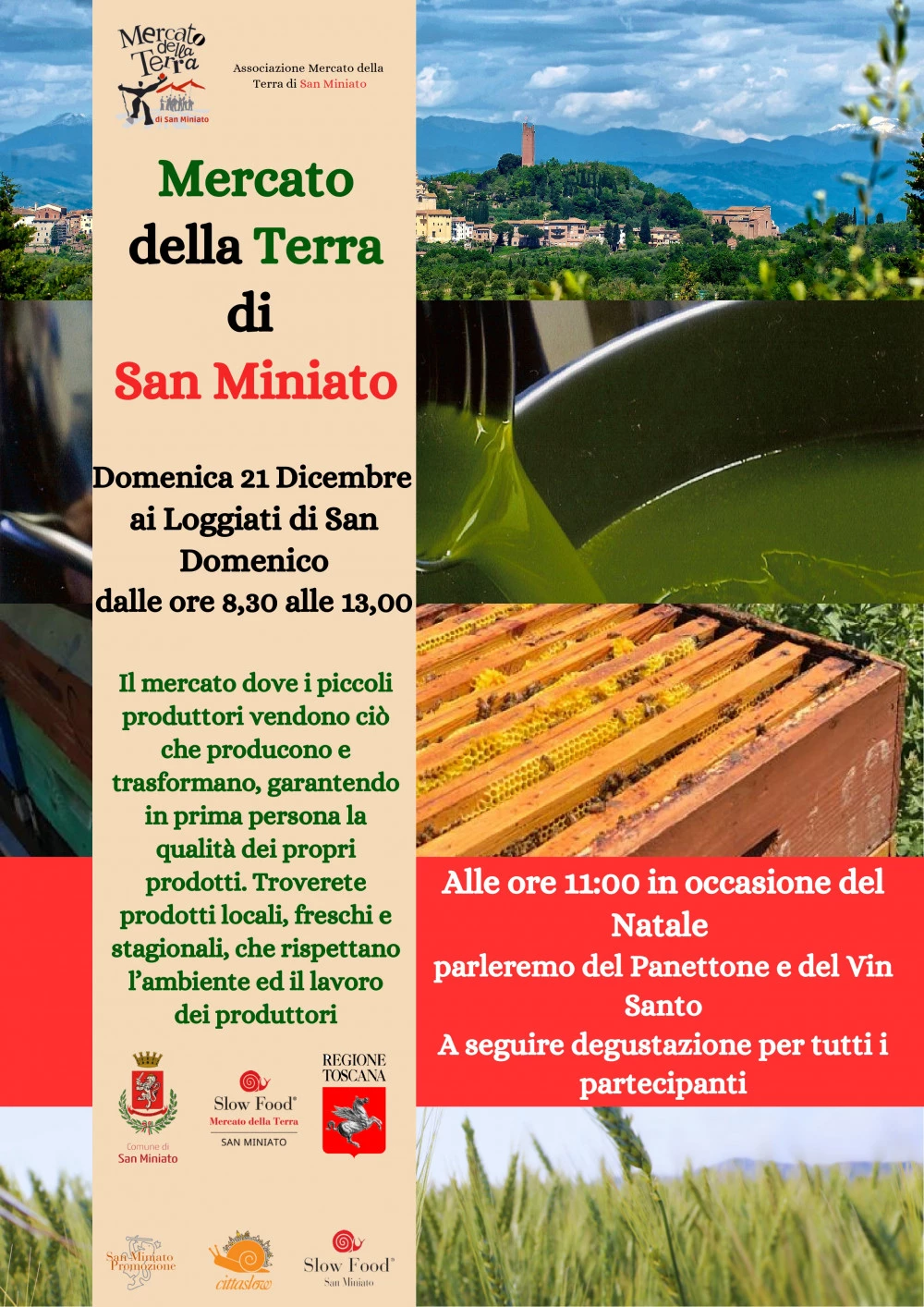 Locandina del Mercato della Terra di San Miniato