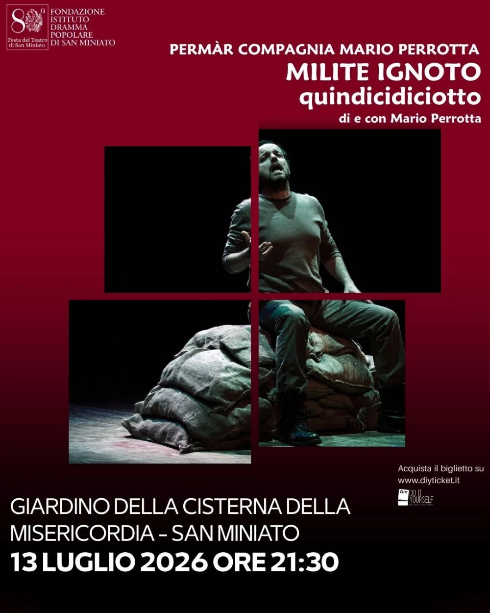 Locandina Milite Ignoto spettacolo del dramma popolare