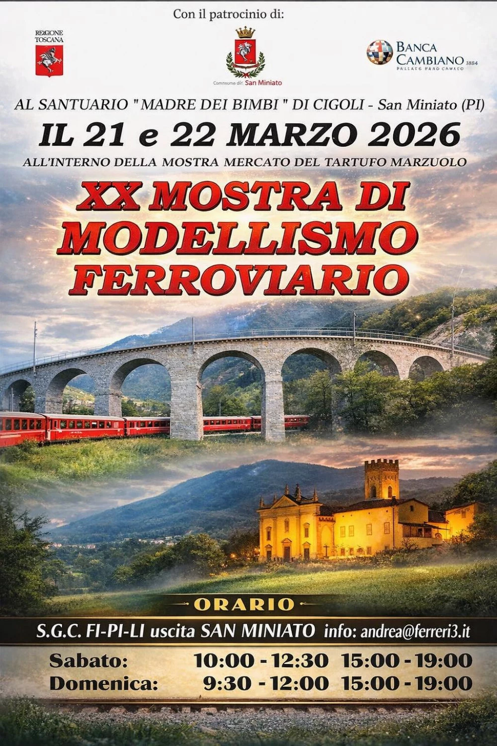 Locandina della XX Mostra di Modellismo Ferroviario