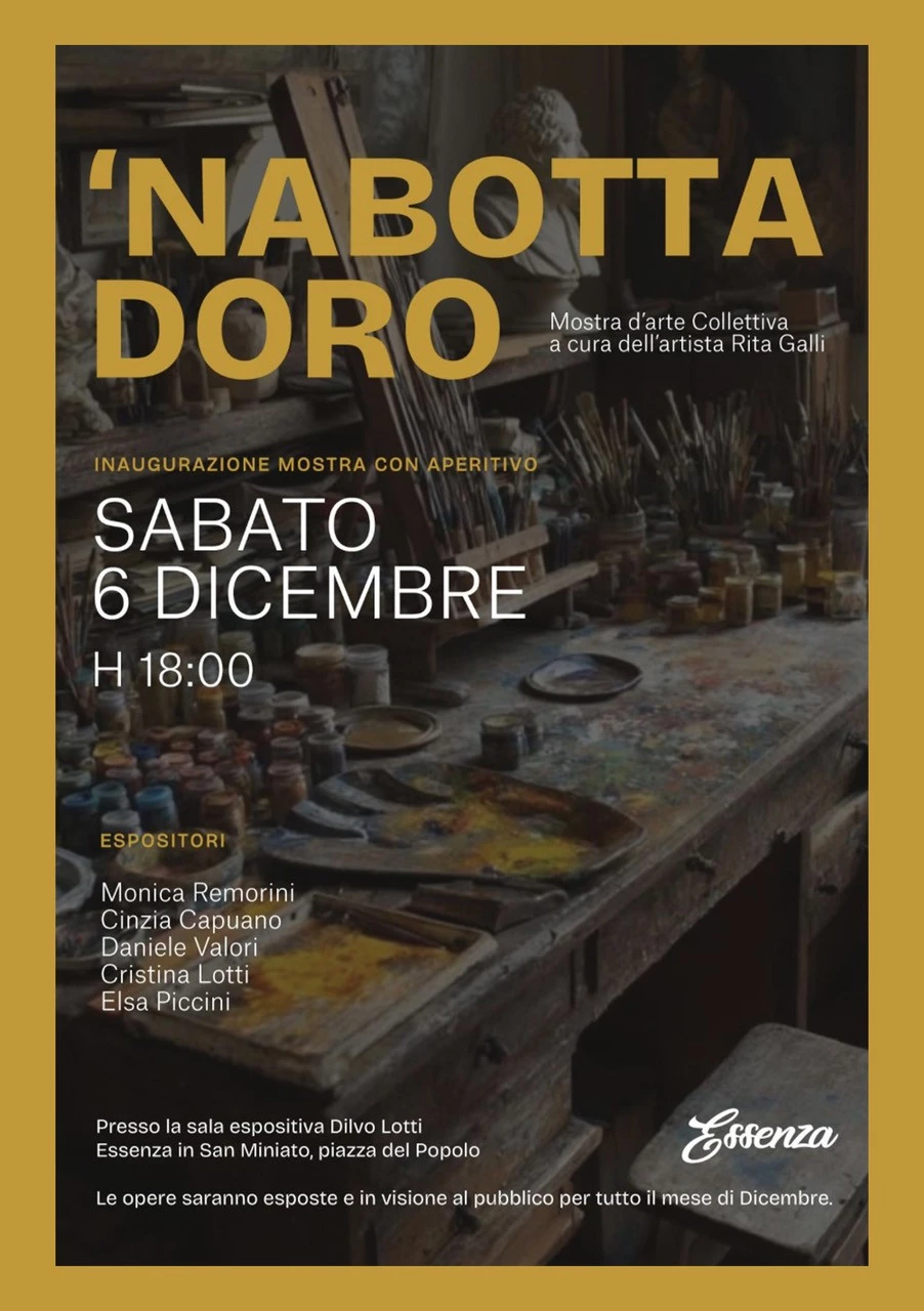 Locandina dedicata alla mostra 'Nabotta Doro