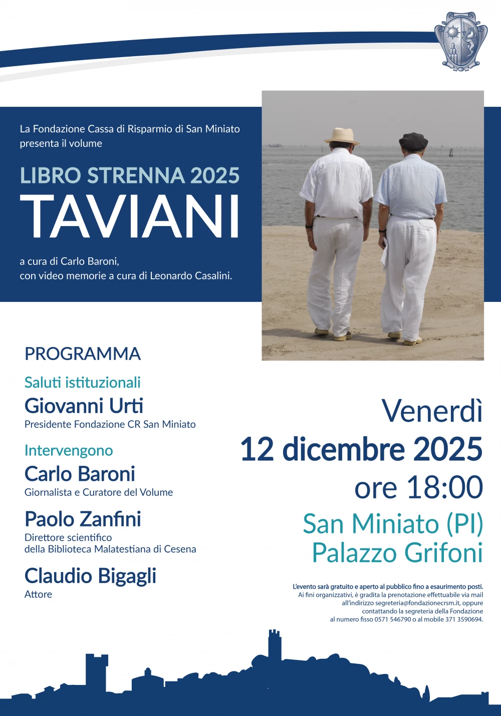 Locandina della presentazione del libro Strenna 2025