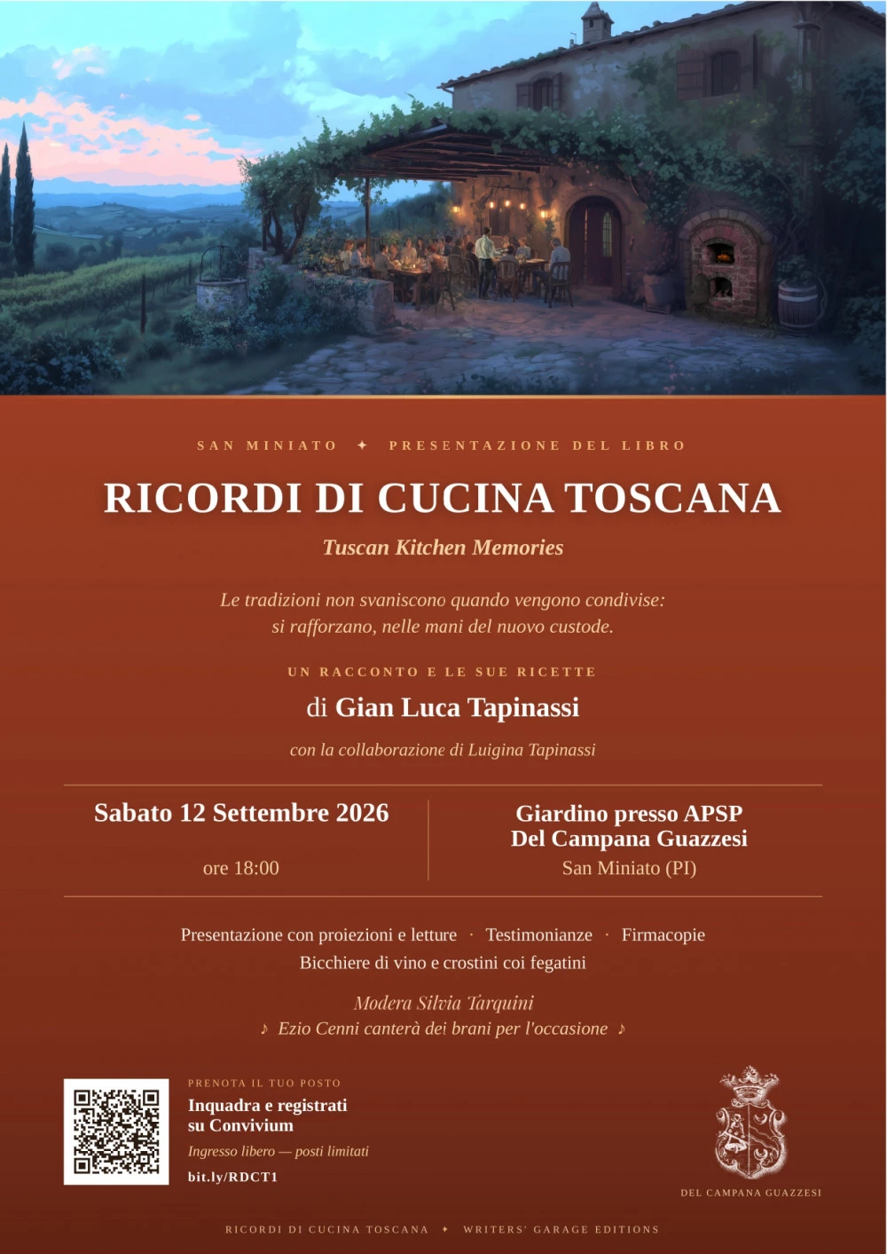 Presentazione libro tapinassi san miniato dublino