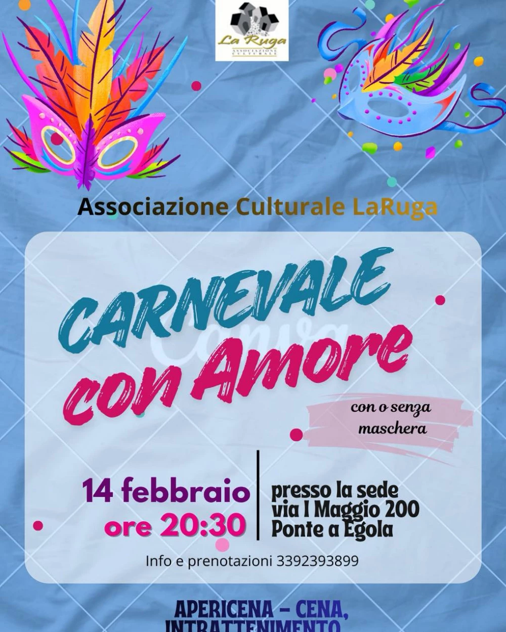 Locandina Carnevale con Amore la ruga