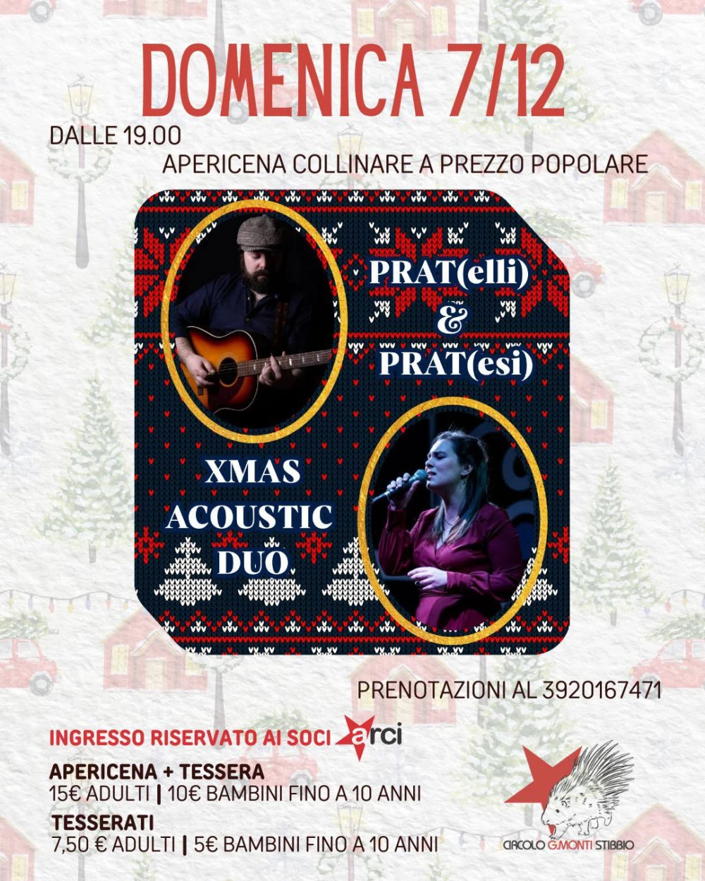 Locandina dell'evento di musica live XMas Acustic Duo