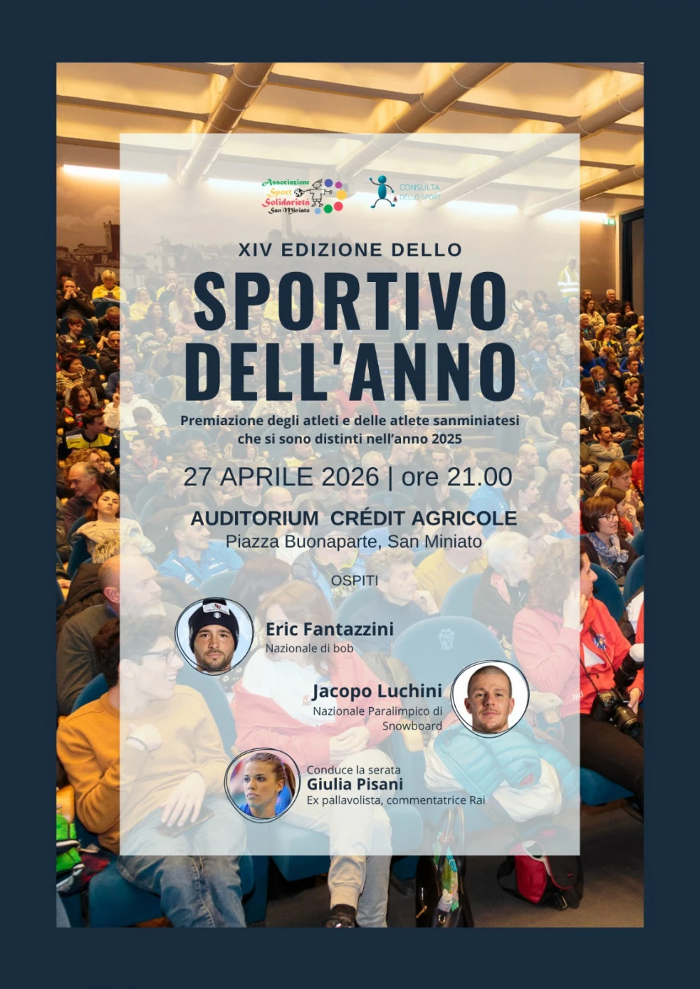 Locandina sportivo dell'anno 2026