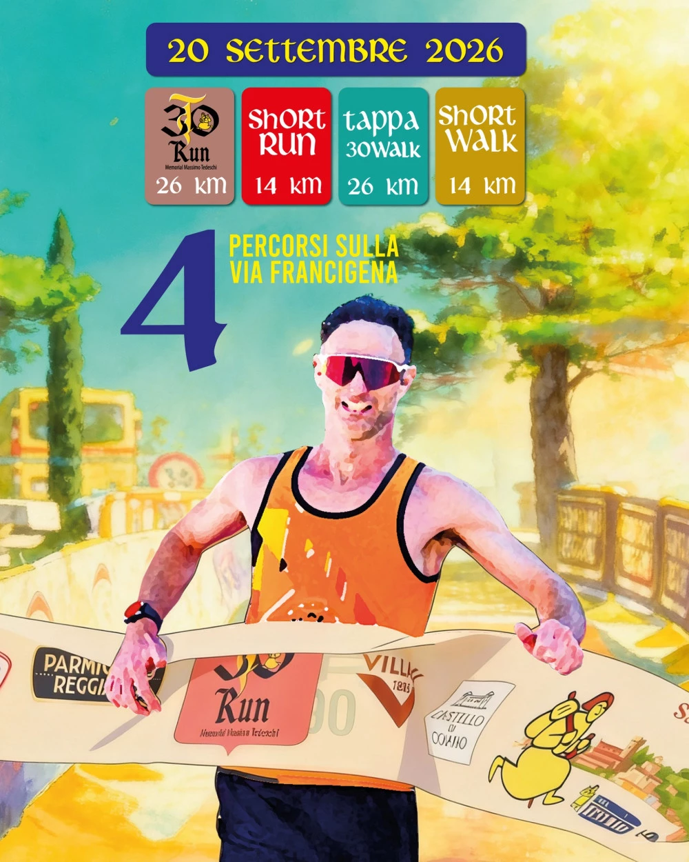 Locandina T30 Run San Miniato verso Gambassi Terme