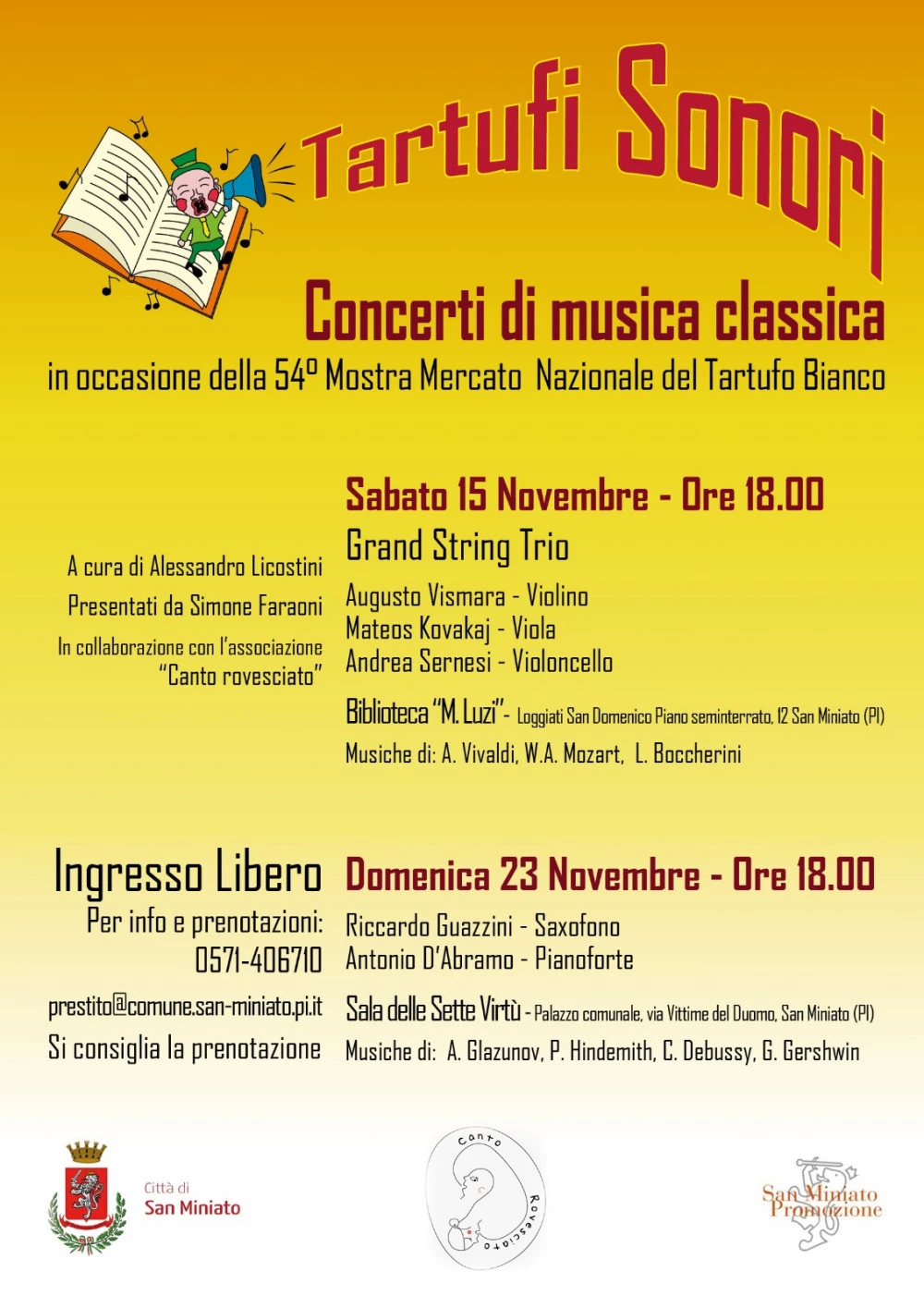 Locandina della serie di concerti 