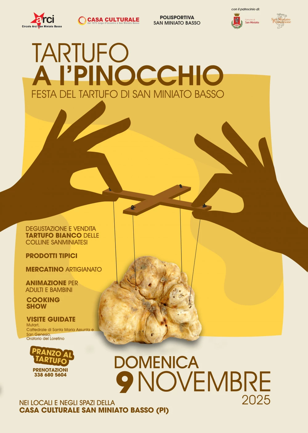 Locandina del Tartufo A I'Pinocchio - Festa del Tartufo di San Miniato Basso