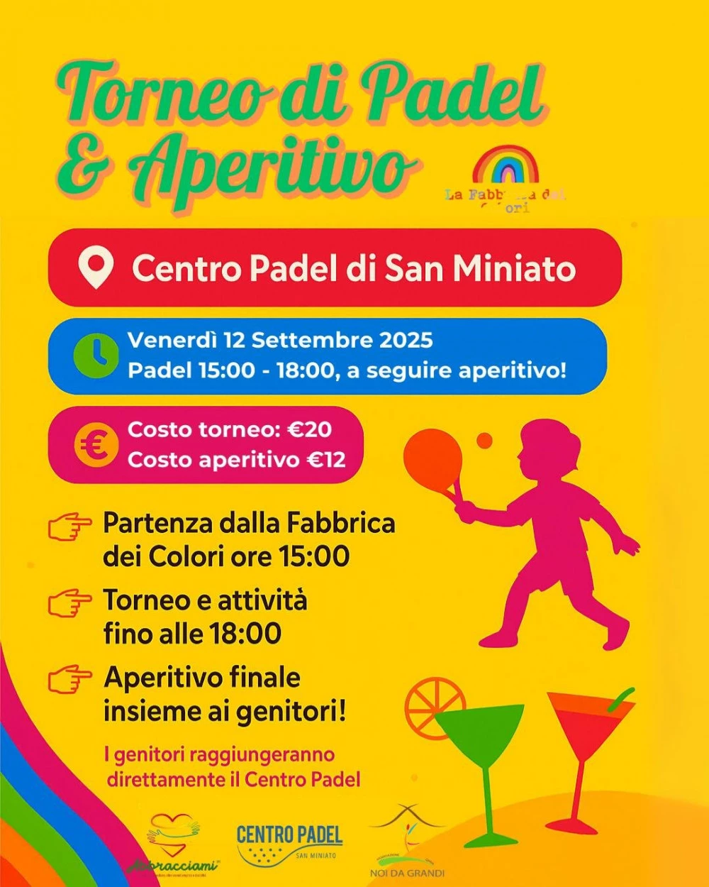 Locandina dell'evento "Torneo di Padel & Aperitivo"