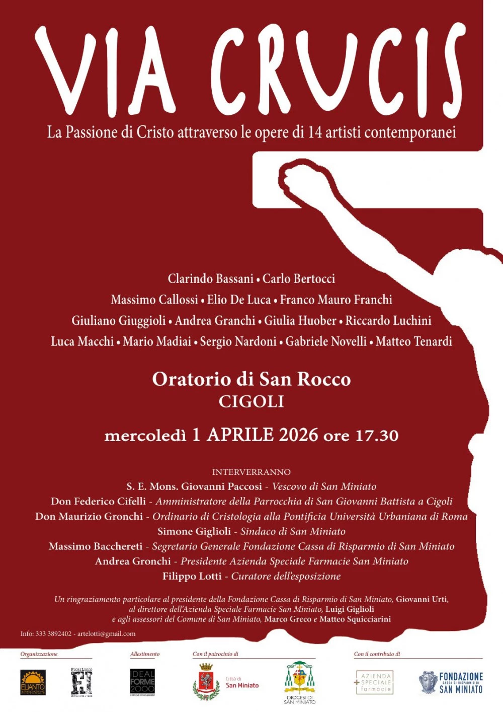 Via Crucis a Cigoli 2026 &ndash; Mostra di arte contemporanea sulla Passione di Cristo | San Miniato